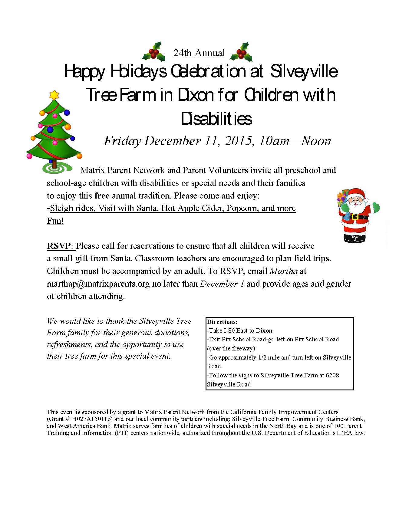 Silveyville Christmas Tree Farm - Silveyville S Day For ...