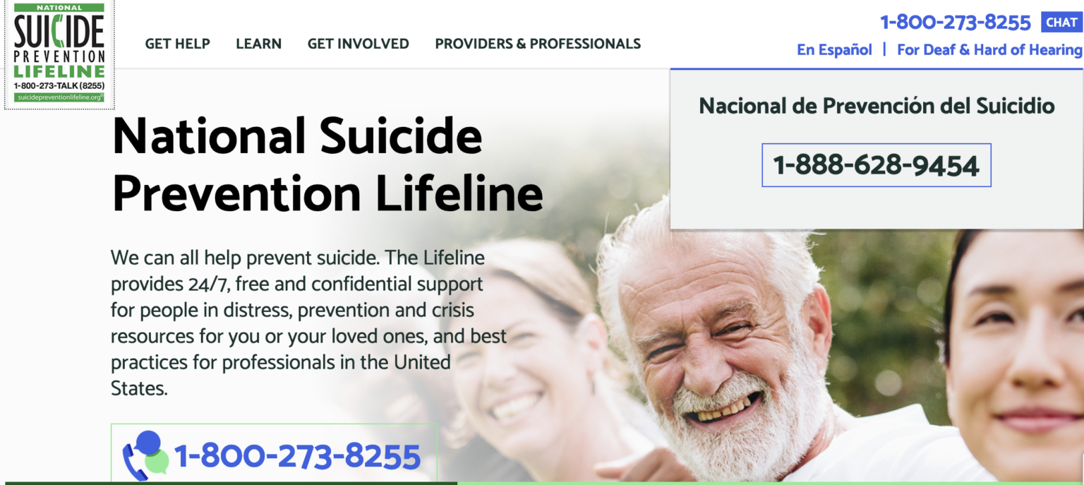 The National Suicide Prevention Lifeline Network and 988 - Matrix, A ...