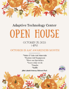 Adaptive Technology Center OPEN HOUSE flyer