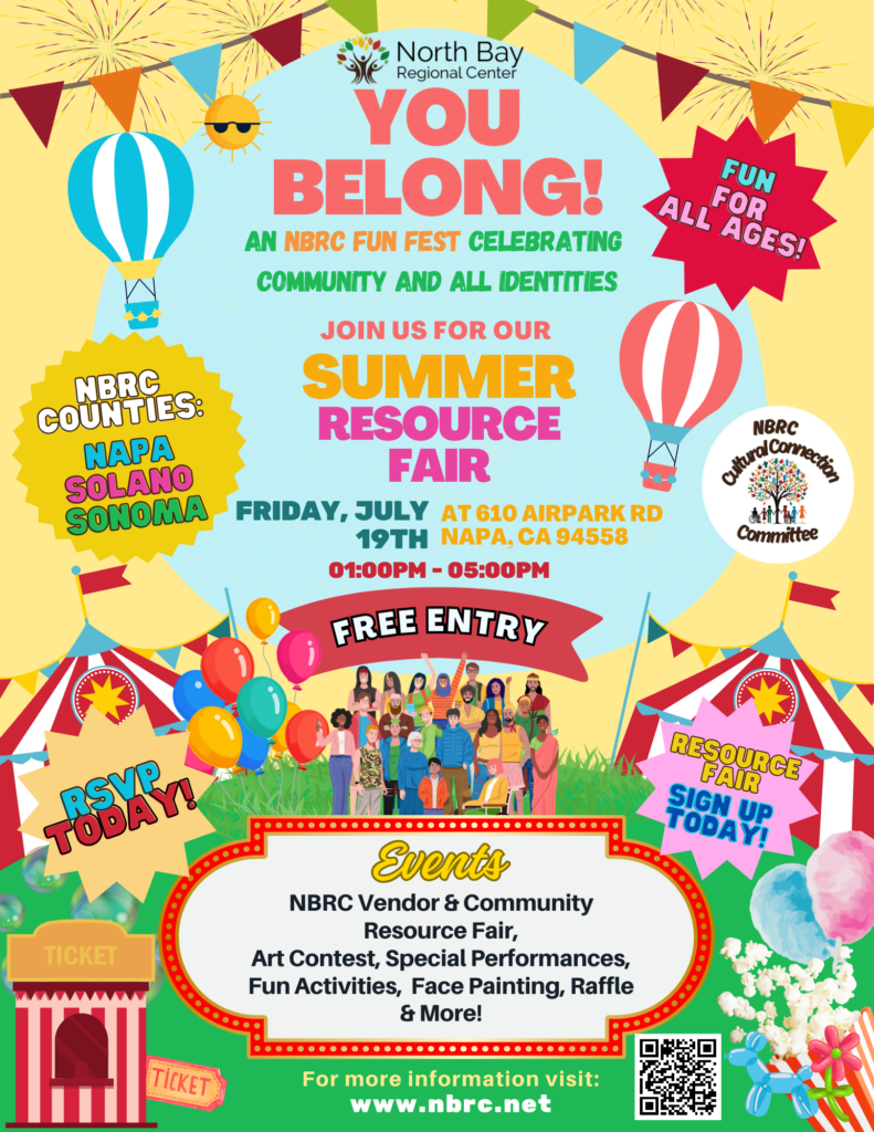 North Bay Regional Center (NBRC) You Belong! Resource Fair