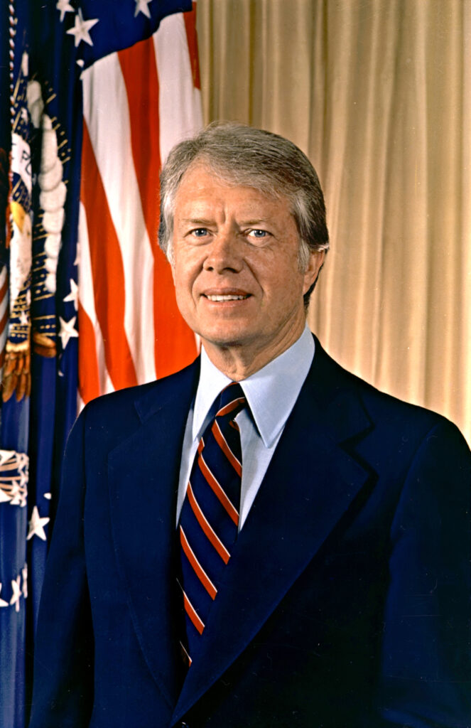 Photo of Jimmy Carter, President of the United States from 1977 to 1981